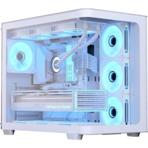 Gabinete Gamer Aerocool ATX P500C Branco Lateral Vidro [F002]