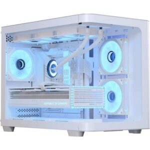 Gabinete Gamer Aerocool ATX P300C Branco Lateral Vidro [F002]