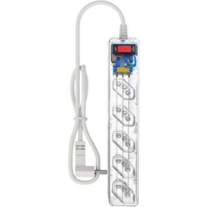 Filtro de Linha Com Proteção DPS 3P Energia 5 Clamper Transparente [F002]