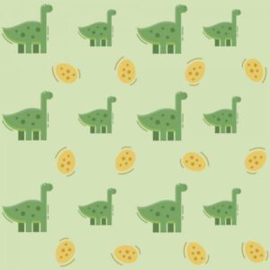 Papel De Parede Infantil Dinossauros E Ovos [F066]