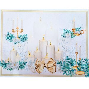 Kit 4 Jogos Americanos Velas De Natal Maravilha Impermeável 43cmx34cm - UN / 4 [F135]