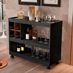 Aparador Bar Preto Nature [F066]