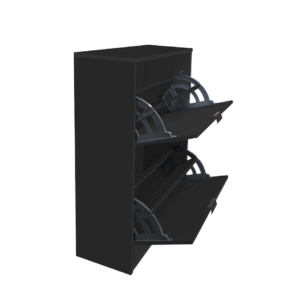 Sapateira Mercurio Ii Mdp 12mm Com Puxadores Preta [F066]