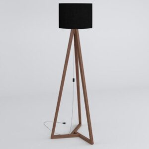 Luminaria Piso 1.6 Tripe Integra Finger Abajur Preto [F066]