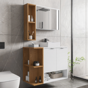 Conj Banheiro Gabinete Ibiza 2076116 Branco Naturalle [F066]