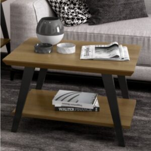 Mesa Centro Davi Com Pés Madeira Freijó Preto [F066]