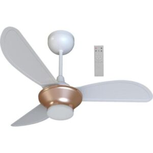 Ventilador de Teto Ventisol Mistral 3 Pás Branco/Bronze Bivolt [F002]