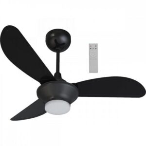Ventilador de Teto Ventisol Mistral 3 Pás Preto Bivolt [F002]