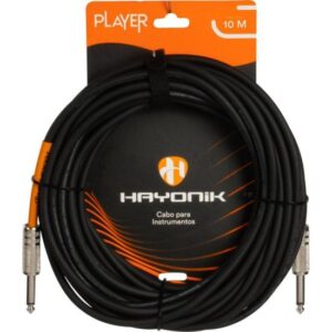 Cabo Para Instrumento Hayonik Player P10 x P10 10m Preto [F002]