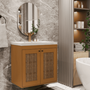 Kit Banheiro Artemis Cedro Rattan [F066]