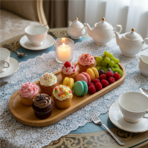 Bandeja De Bambu 40 Cm P/ Servir Petiscos, Frios Lovely Vibe [F088]