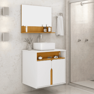 Kit Banheiro Harmonia Branco Naturalle [F066]