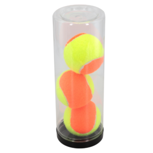 Kit 3 Bolas Beach Tennis Soft 6,5cm Borracha E Feltro Sintético [F088]