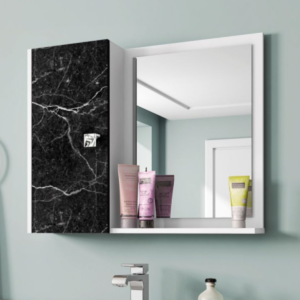 Espelheira Gênova Banheiro Branco Nero [F066]