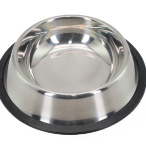 Comedouro Inox Pet 16 18 22cm Antiderrapante  Lovely Vibe [F088]