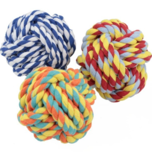 Bola Corda Pet 7,8cm Colorida Resistente Lovely Vibe [F088]