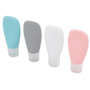 Kit 4 Frascos Silicone 90ml Viagem Antivazamento Lovely Vibe [F088]