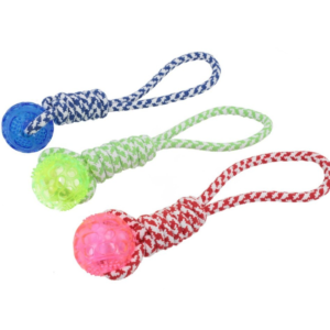 Mordedor Bola Corda Tpr Resistente C/ Alça 34cm Lovely Vibe [F088]