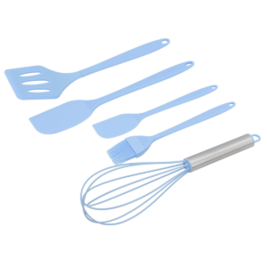 Jogo 5 Pçs Silicone Várias Cores P/ Confeitar Lovely Vibe [F088]