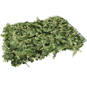 Placa Jardim Vertical Samambaia Mista Luxo 40x60 Cm Proteção Uv | Retardador De Chamas [F088]