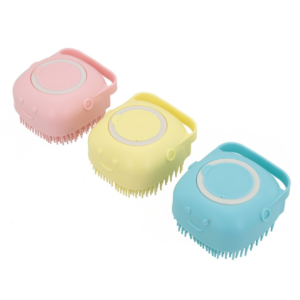 Escova Banho Silicone Shampoo Massageadora Cão  Lovely Vibe [F088]