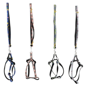 Kit Guia E Peitoral P/ Cachorro Gato Ajustável Lovely Vibe [F088]