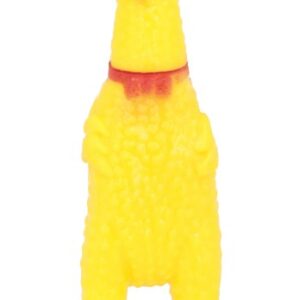 Mordedor Pet Vinil Com Som Galinha Gritando Cor Amarelo [F088]