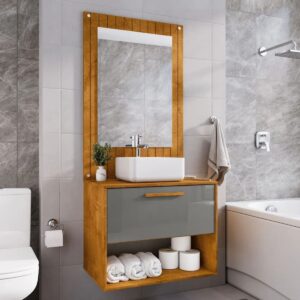 Conjunto Para Banheiro Zenit Naturalle Titanium [F066]