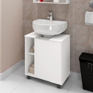 Gabinete Para Banheiro Pequin Branco [F066]