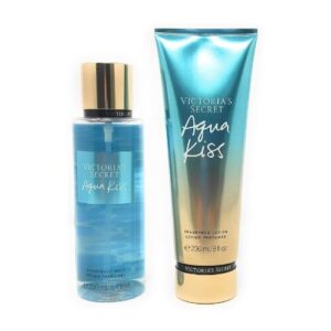 Victoria Secrets Aqua Kiss Body Lotion 236ml +body Splash 250ml [F116]