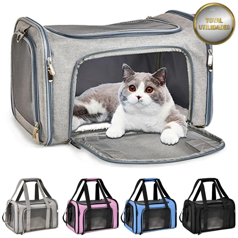 Bolsa Transporte Pet Portátil para Cães e Gatos Airline Approved