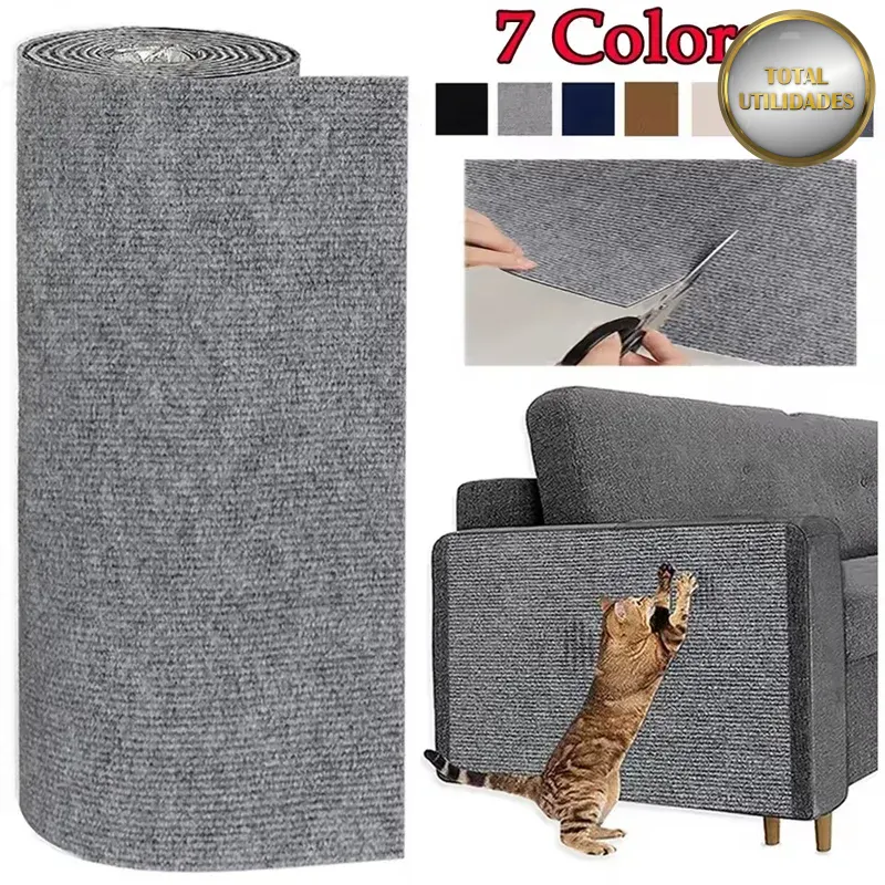 Protetor Arranhador Adesivo para Sofá e Móveis Gatos DIY