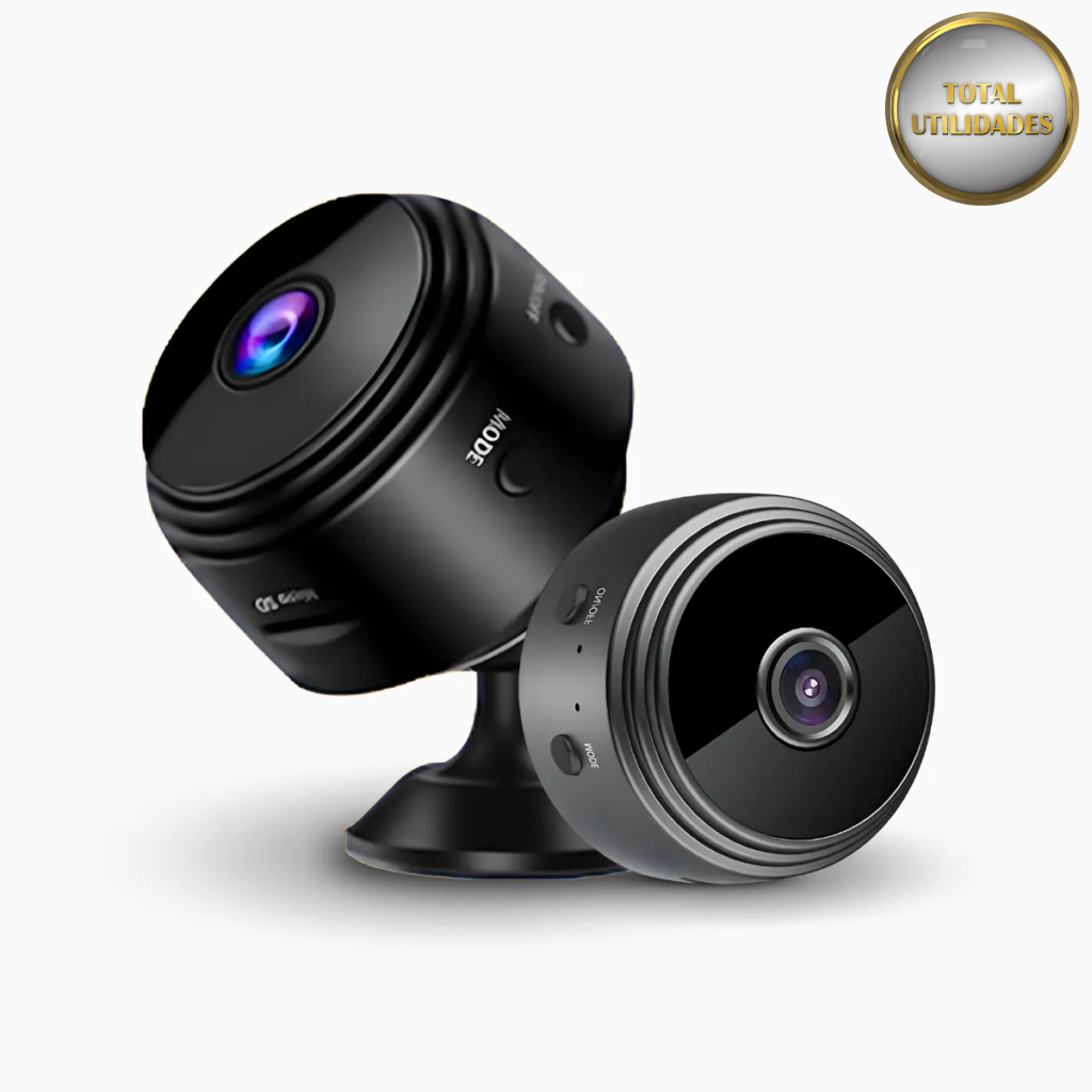 Mini Câmera A9 Wi-Fi Full HD 1080p 150° Com Visão Ampla