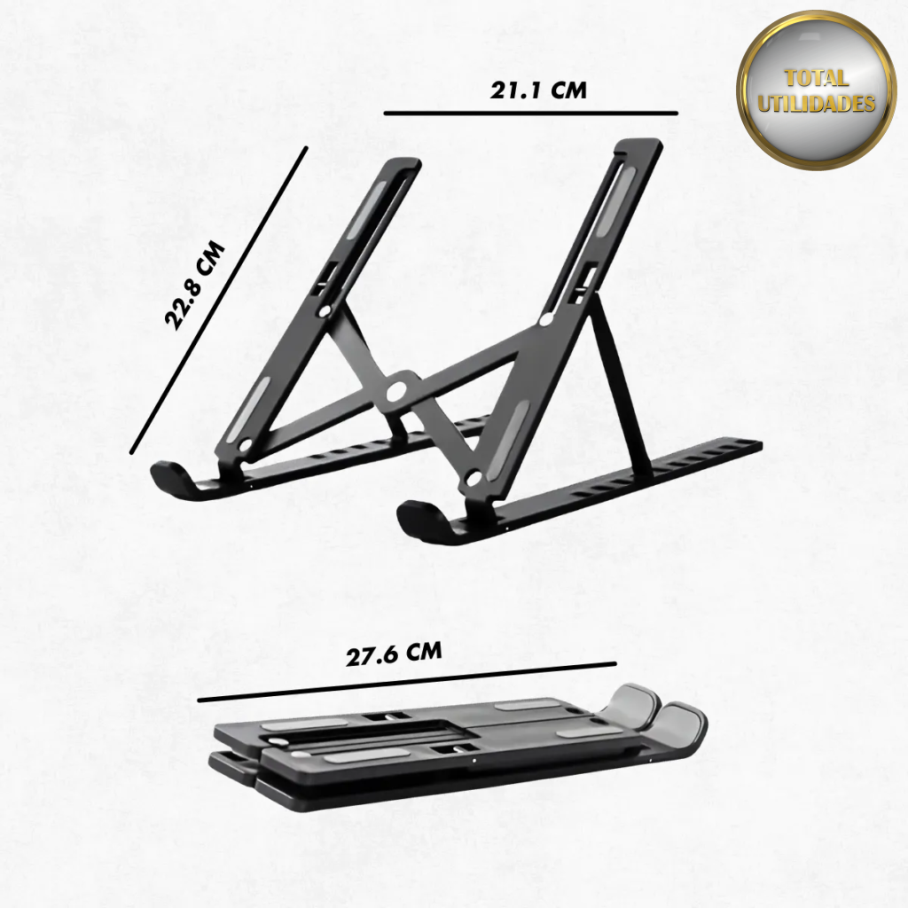 Suporte Dobrável e Ajustável para Notebook