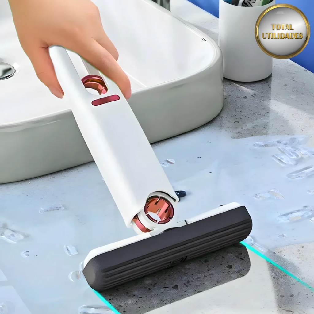 Mini Mop Rodinho Esfregão Portátil Dobrável