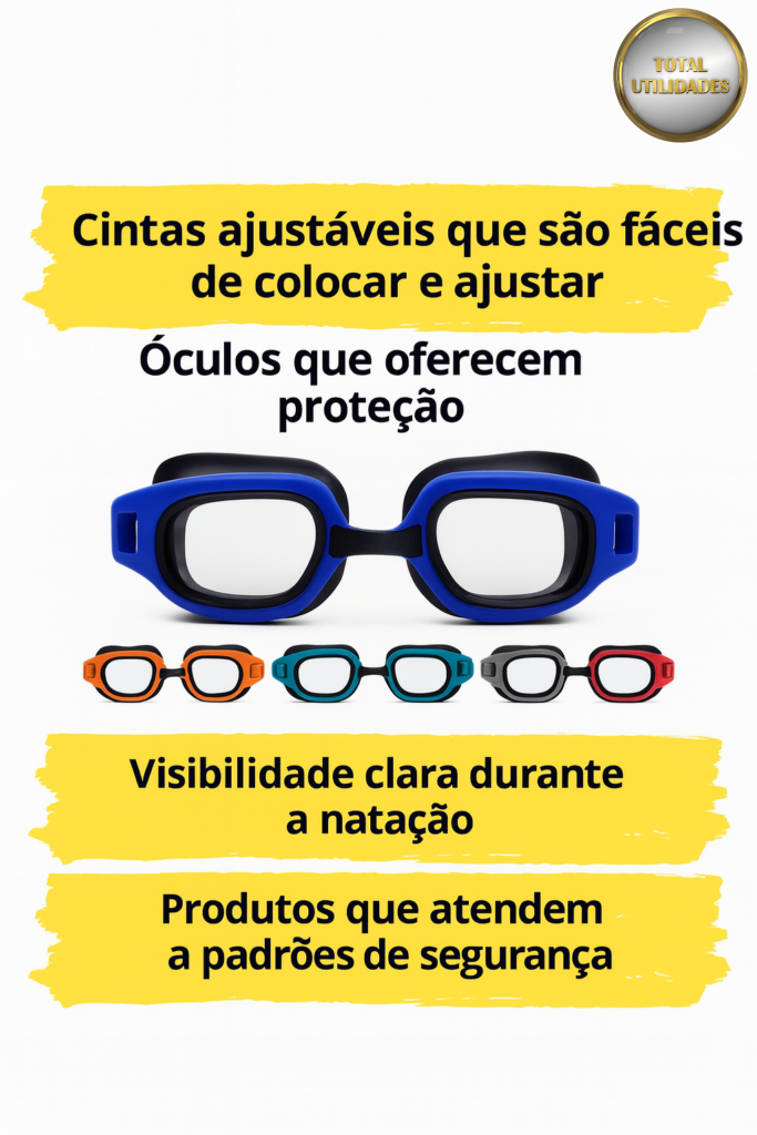 Óculos de Natação Infantil Cores Sortidas