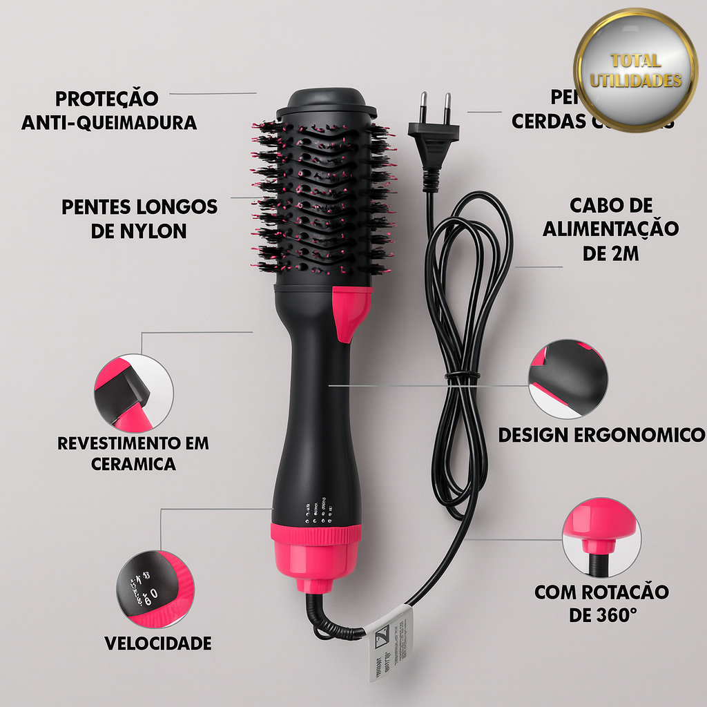 Escova Secadora Alisadora
