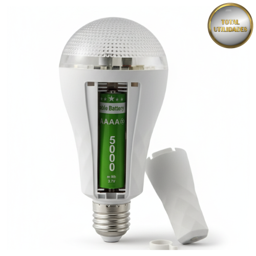 Lâmpada LED Recarregável para Emergência