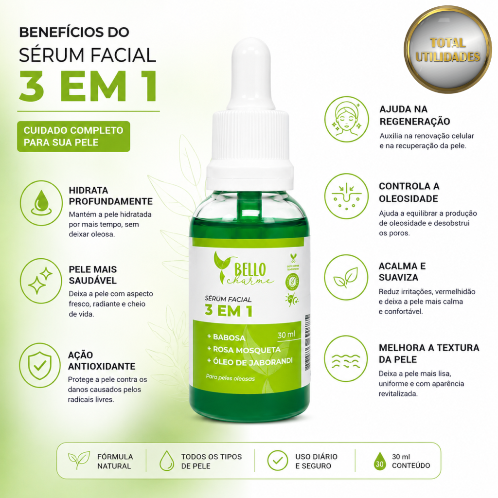 Sérum Facial 3 em 1 30ml