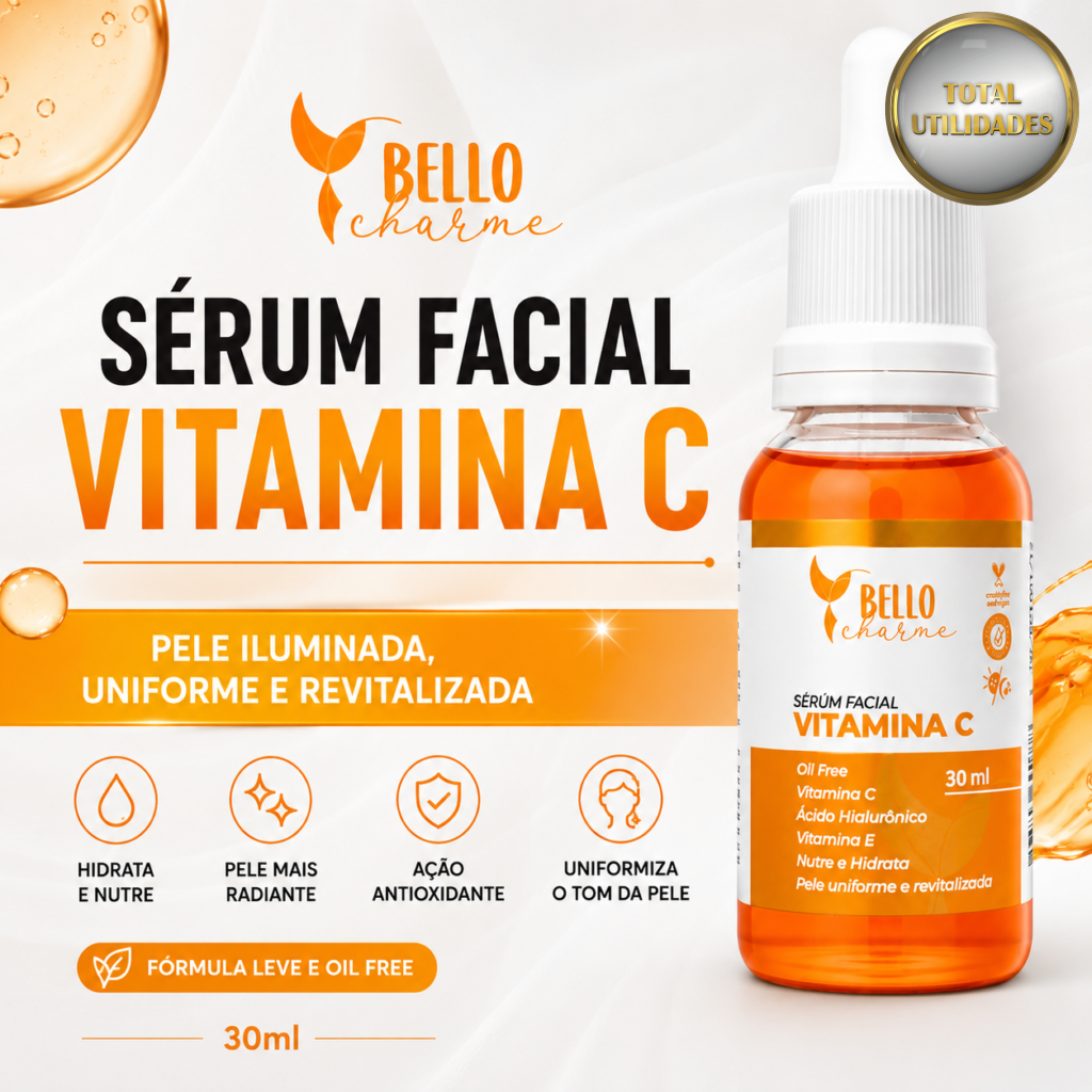 Sérum Facial Iluminador com Vitamina C 30 ml