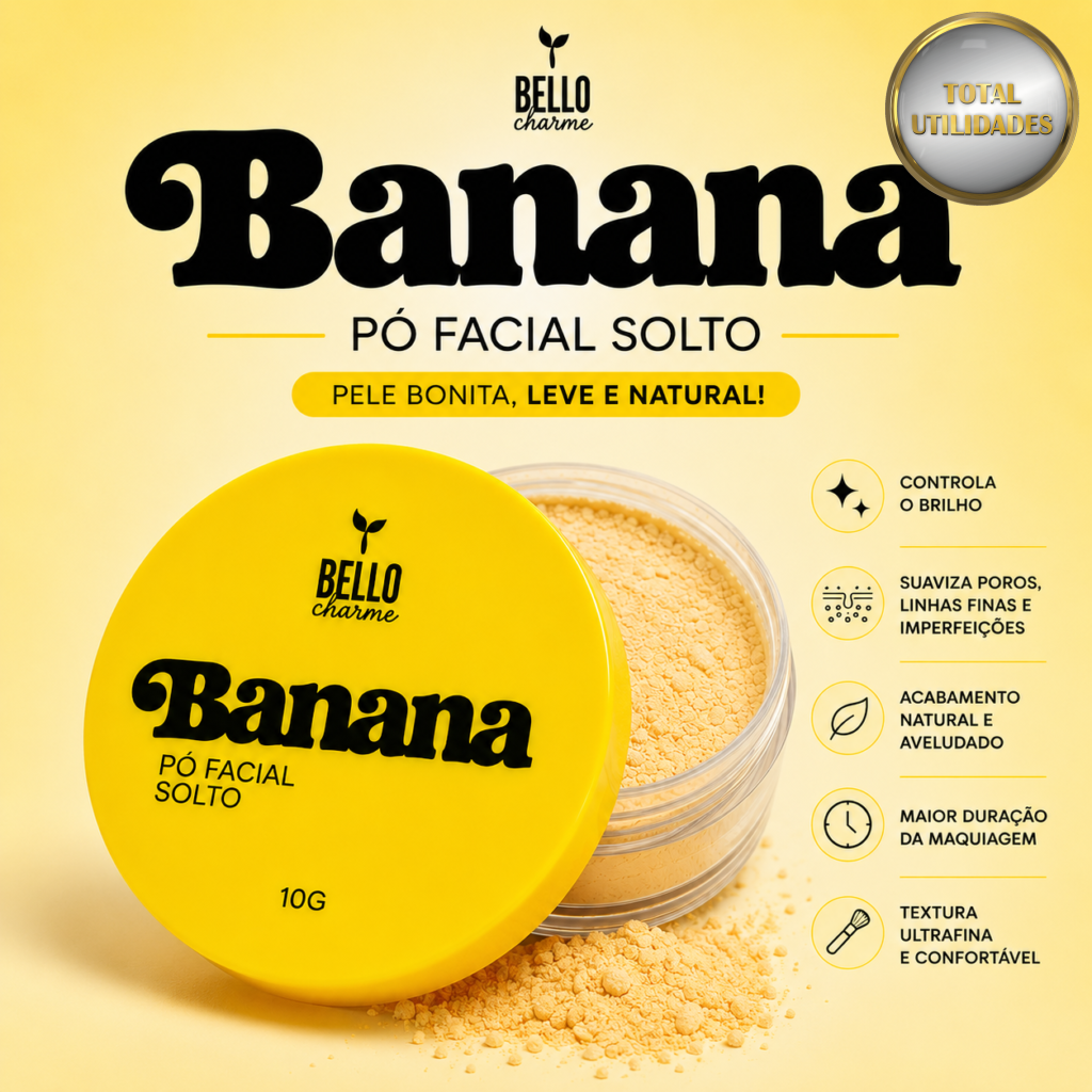 Pó Facial Solto Banana 10g