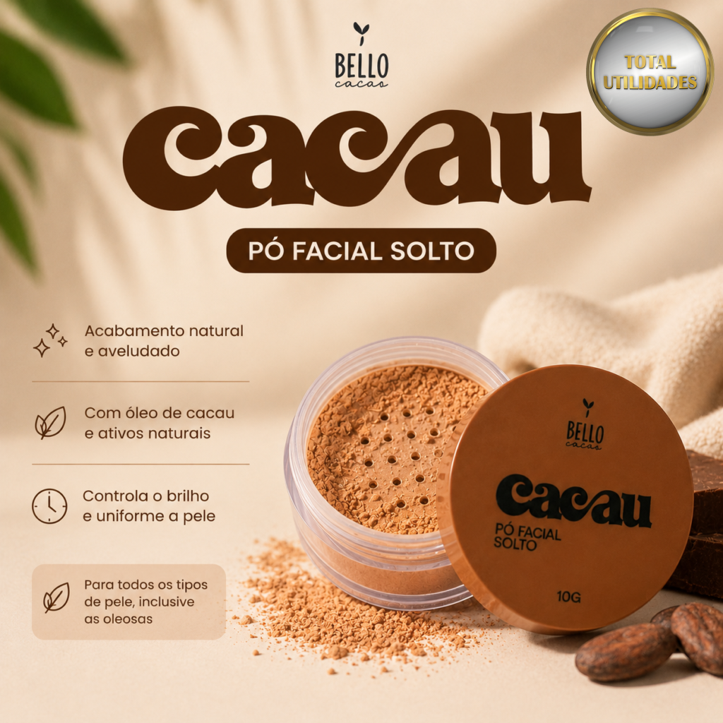 Pó Facial Solto Cacau