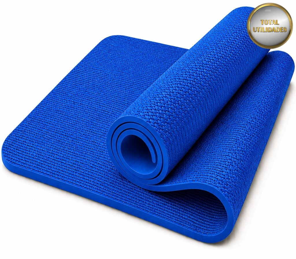 Tapete de Yoga Profissional Antiderrapante para Treinos