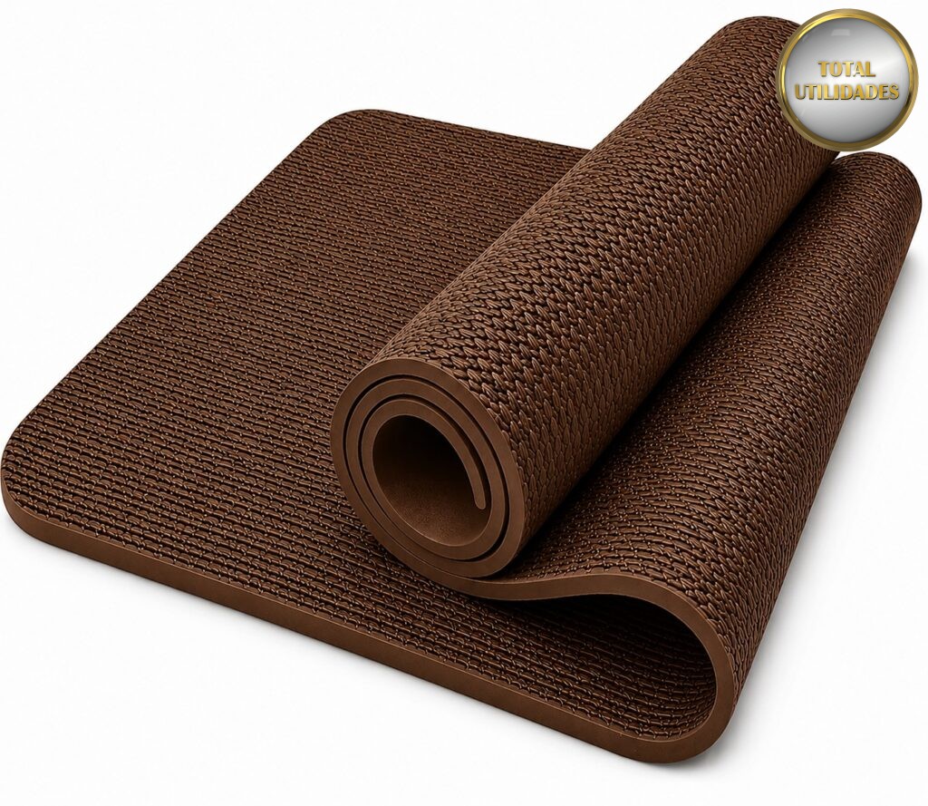 Tapete de Yoga Profissional Antiderrapante para Treinos