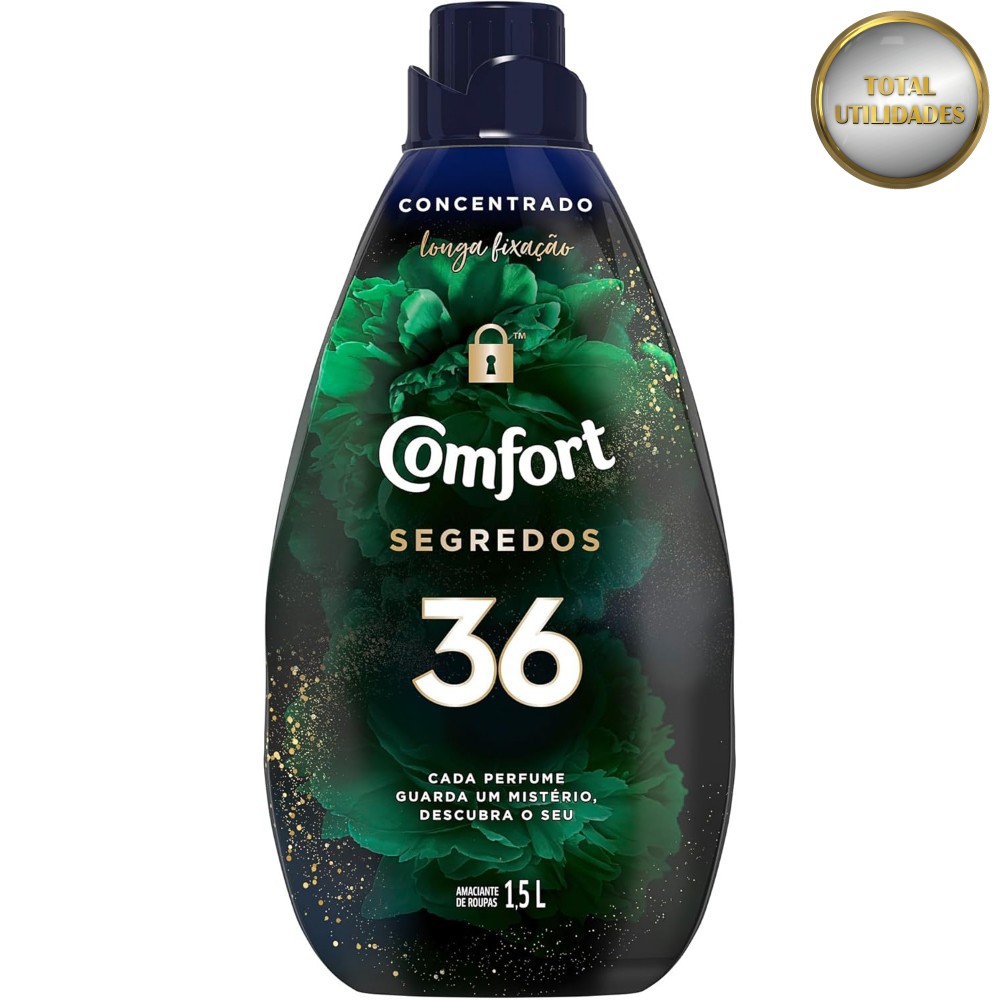 Amaciante Comfort Concentrado Segredos 36 – 1,5 Litros