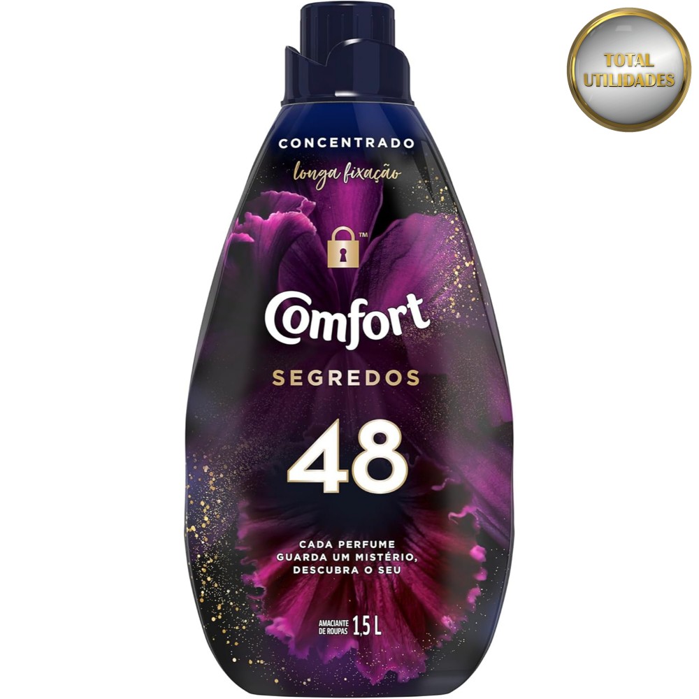 Amaciante Comfort Concentrado Segredos 48 – 1,5 Litros